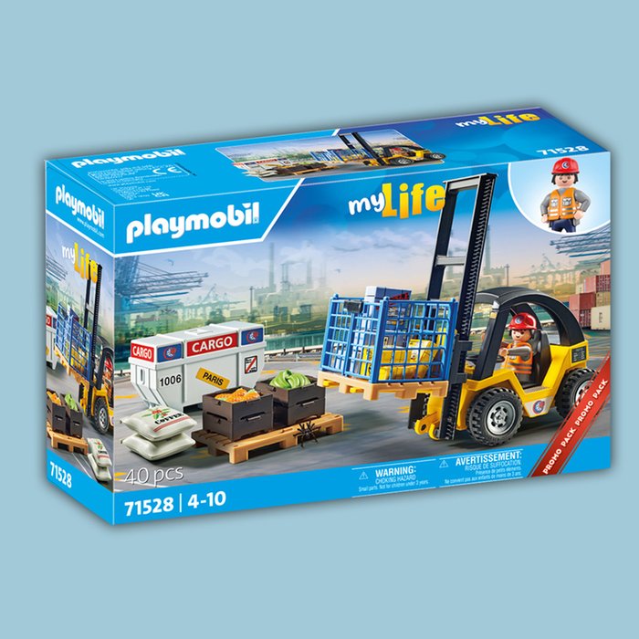 Playmobil My Life Forklift Truck with Cargo Promo Pack 71528